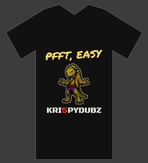 Black PFFT, EASY Dubzilla tee